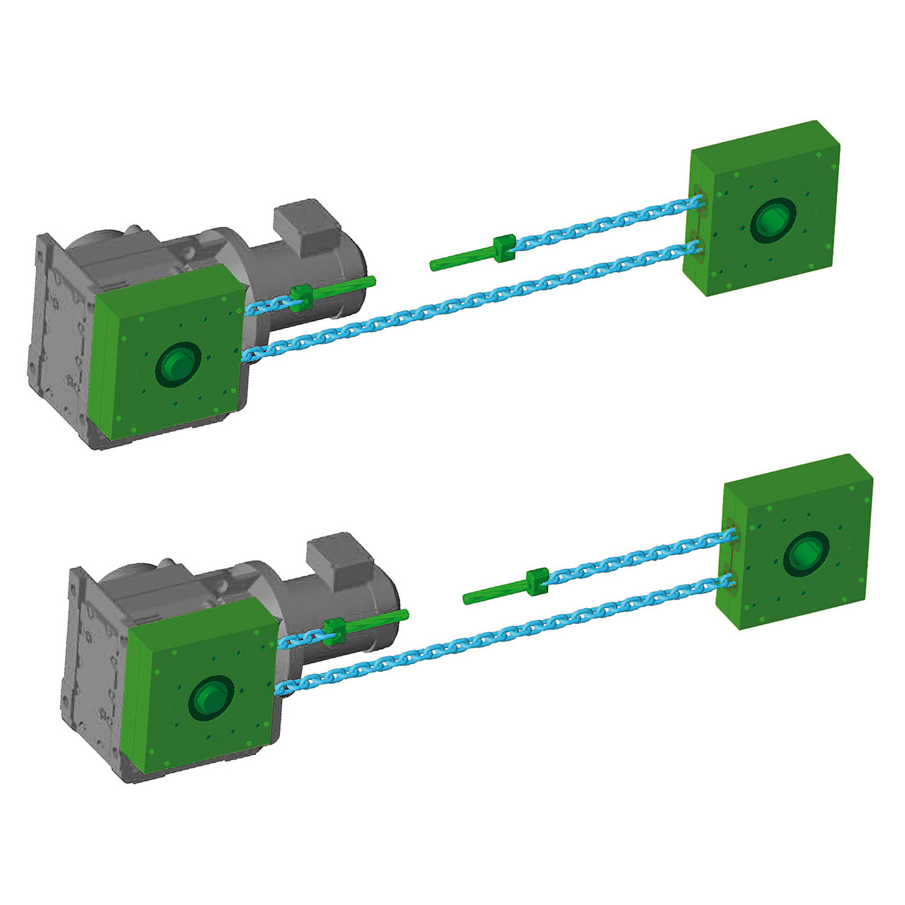 Multiple chain strand systems PI / Gamma