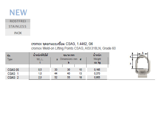 จุดยกแบบเชื่อม CSAG 