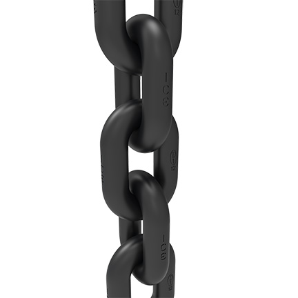 ICE-Round steel chain - Black phosphate