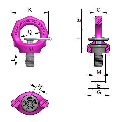 Vario-Starpoint VRS-F-M12 with star key