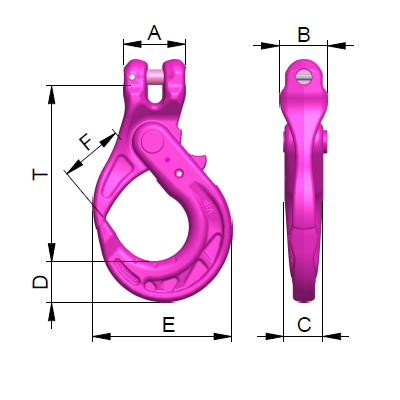 VIP-Self locking hook VAGH(S) 13