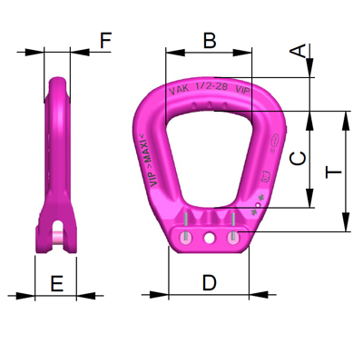 VIP-MAXI-Master link single strand VAK 1/2-28