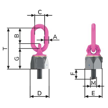 Lifting Point-Vario VWBG-V 1,8t-M18 (F=27 mm)